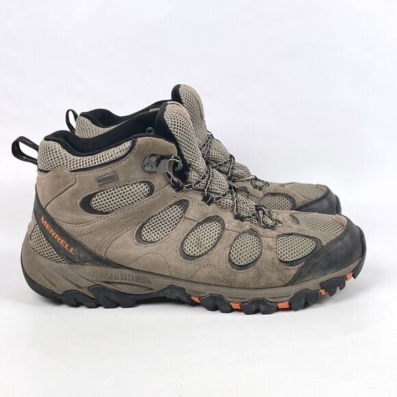 Merrell Men's 11.5 Brown Vent Mid Waterproof Outdoor Hiking Boots J160976C - Picture 1 of 14
